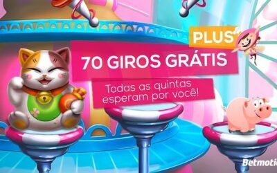 Bingo com 70 giros grátis na Betmotion